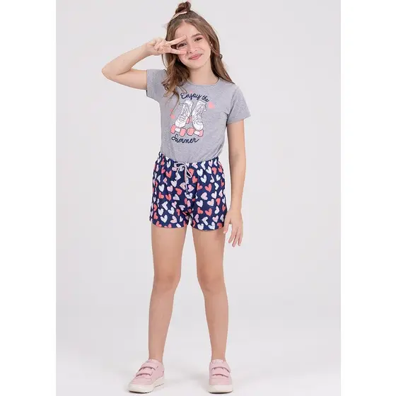 Conjunto Infantil Poliplex Enjoy Mescla