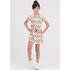 Vestido Infantil Quadriculado Off