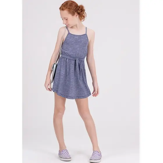 Vestido Infantil Alcinha Laço Marinho