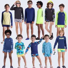 Conjunto Infantil Masculino Praia & Piscina com Proteção Solar UV50+