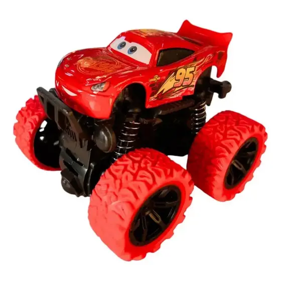 Carrinho de Inércia - Roda Grande: Durabilidade em Ferro, Tração 4x4, Ação Off-Road