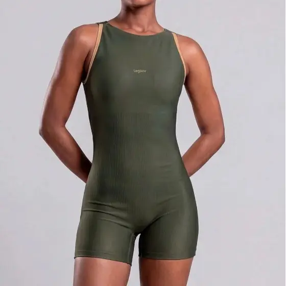 Macaquinho Pro Verde Garden Legbox Academia Fitness Treino Corrida Ginastica