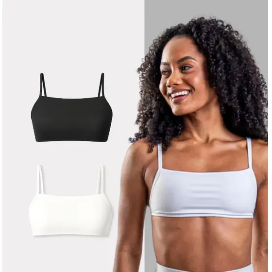 Kit 2 Tops Minimal Legbox Original Feminino Academia Treino Ginastica Fitness