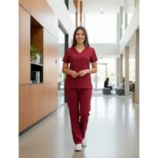 Pijama Hospitalar Scrub Não amassa Uniforme Enfermeira Enfermagem Médicos Hospitais Clinicas 10
