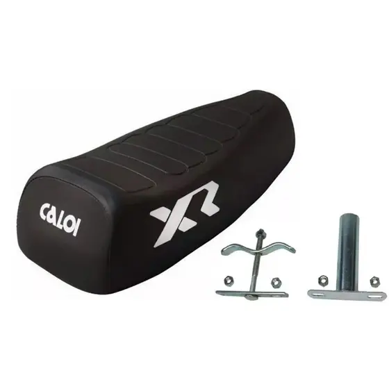 Banco XR Caloi Preto Reforçado para Bicicleta com Kit Presilhas
