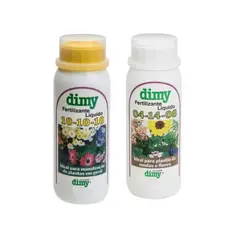 Kit Dimy: NPK 10-10-10 500ml + NPK 04-14-08 500ml Fetilizante Mineral Adubo Líquido Concentrado