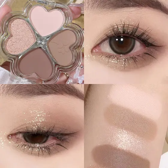 LEIXINA Paleta De Sombras Trevo De Quatro Folhas Fosca Cores Natural À Prova D'água