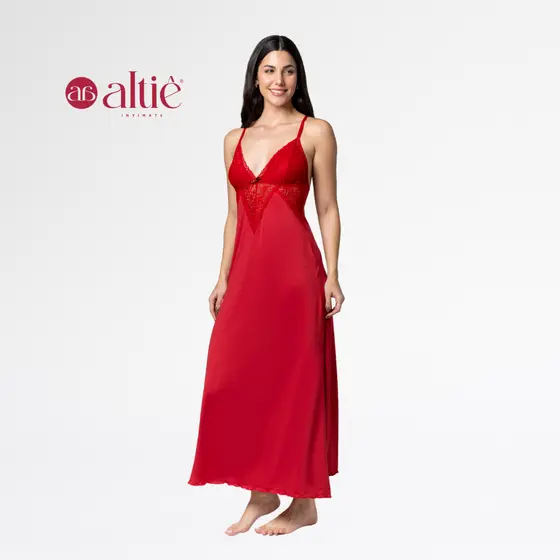 Camisola Longa Feminina Renda e Microfibra Confortável e Sensual | Roupa de Dormir Elegante e Suave