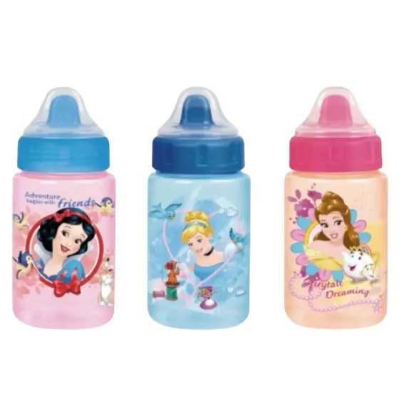 1 Unidade de Copo Infantil 340ml c/ Tampa para Treinamento Princesas Redutor de Pingos