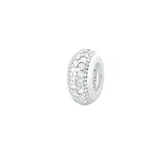 Berloque Prata 925 Separador Zircônia Branca Com Garantia Compatível com todas Pulseiras Berloque