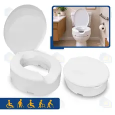 Assento Sanitário Elevado Tampa Vaso P/ Idosos Deficiência Pós Cirurgia P/ Cadeira de Banho Meu Ape