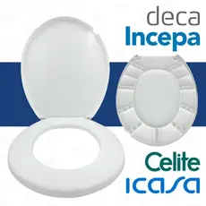 Assento Sanitário Tampa Vaso Oval Vision Premium Redondo Injetado Deca Celite Incepa Hervy Icasa