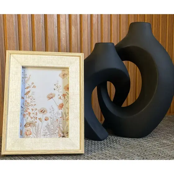 Porta retrato Lyor com visor em vidro (pode ser usado na vertical ou horizontal)5650