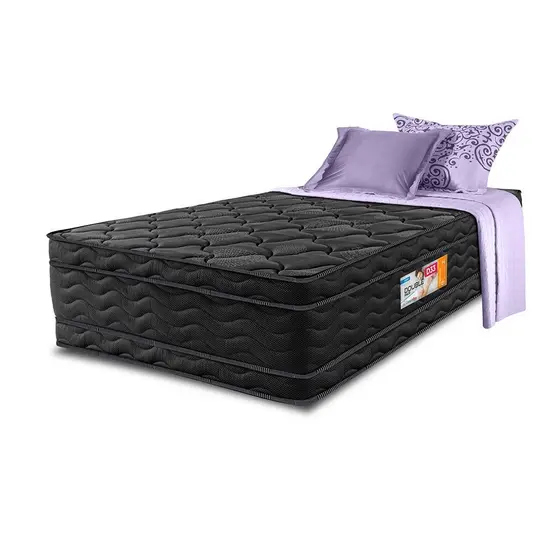 Colchão Solteiro OrtoFirm Black 88x188x32 Double Face Espuma D33 Preto