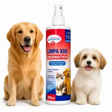 Limpa Xixi Enzimático para Cães Remove Odor de Urina e Manchas Desmarca Território