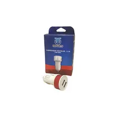 Carregador Rapido Veicular 2.1A 2 USB CAR1304