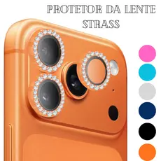 Kit Vidro Película Lente De Câmera Brilho Diamante Para Iphone 17 17AIR 17PRO 17PROMAX