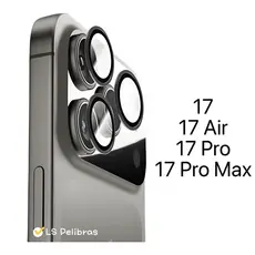 Película Protetora de Lentes de câmera Lisa de metal Para iPhone 17 Pro Max Air 17Pro 17Promax 17Air