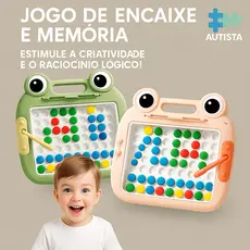 Lousa Magica prancheta Infantil Caneta Magnetica Educativo Autismo Cartelas Desenho Brinquedo