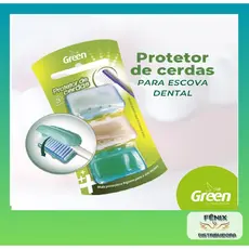 Capa Protetora Para Cerdas Escova De Dente C/3 UNI Grenn Dental