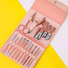 KIT 16 Pçs/Set Professional Aço Inoxidável Cutícula Nippers Cortador De Unhas Ferramentas