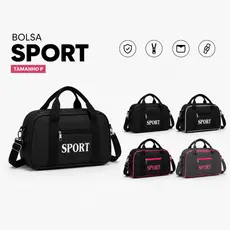 Bolsa Sport P Multifuncional Leve, Espaçosa e Resistente para Academia/Viagens/Passeios.
