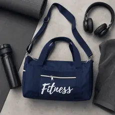 Bolsa Fitness Azul Multifuncional para Academia/Viagens/Passeios – Leve, Espaçosa e Resistente