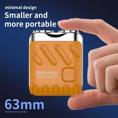 Barbeador Elétrico Portátil Mini, Recarregável USB, Lavável à Água, Estilo Novo para Viagem e Uso Diário