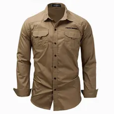 Camisa masculina, camisa social masculina, camisa masculina de tamanho grande europeu e americano, de manga comprida, co