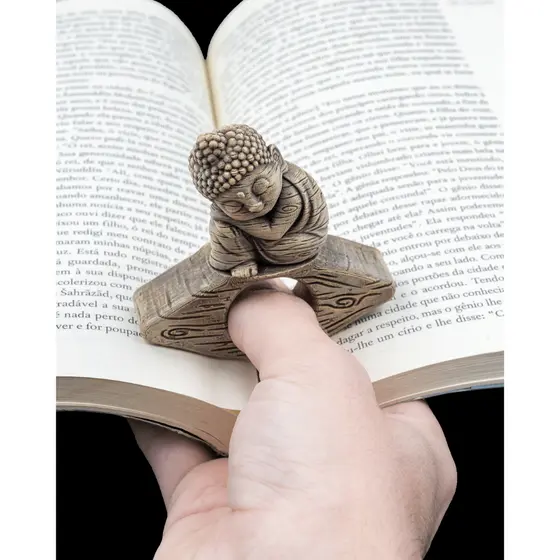 Anel Artesanal Leitura Impressão 3D Porta Página Suporte Livro Acessório Leve Confortável Criativo