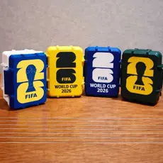Estojo Porta Figurinhas Copa 2026 Caixa Organizadora Álbum Futebol Case Cards Coleção Guardar Trocas