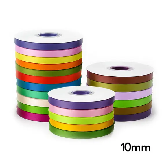 Fita Cetim Numero 2 10mm Rolo 50m Cores Fitilho Presente Laços Decoracão Artesanato Embalagens