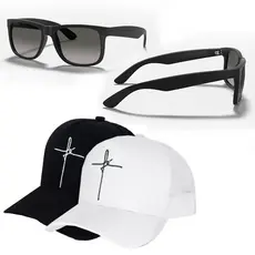 Kit Masculino 2 oculos Grife Moda Unissex + Boné fé Promoção .2023 Só Hoje