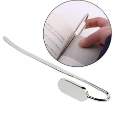 Creativo Pescoço De Cisne Oval De Metal Marcador De Livros Clip De Leitura Porta-Páginas De Zinco Liga Papelaria Presente