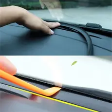 1.6M Borracha Isolamento Acústico Anti-Poeira Tiras De Vedação Guarnição Frontal Do Carro Console Painel De Pára-Brisas Preenchimento De Gap