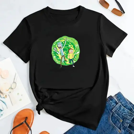 Camisa T-Shirt Slim Basica RIck and Morty Exclusivo Desenho Promoção