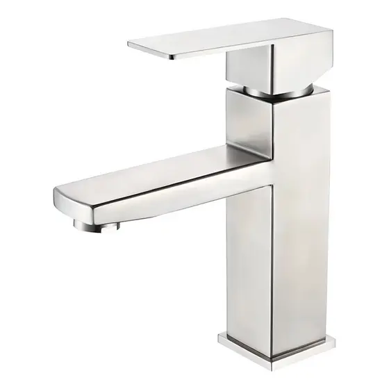 Torneira Banheiro Inox Lavabo Misturador Monocomando Luxo