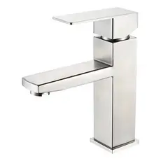 Torneira Banheiro Inox Lavabo Misturador Monocomando Luxo