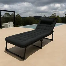 Cama Espreguiçadeira Portátil Reclinável Dobrável 4 Posições