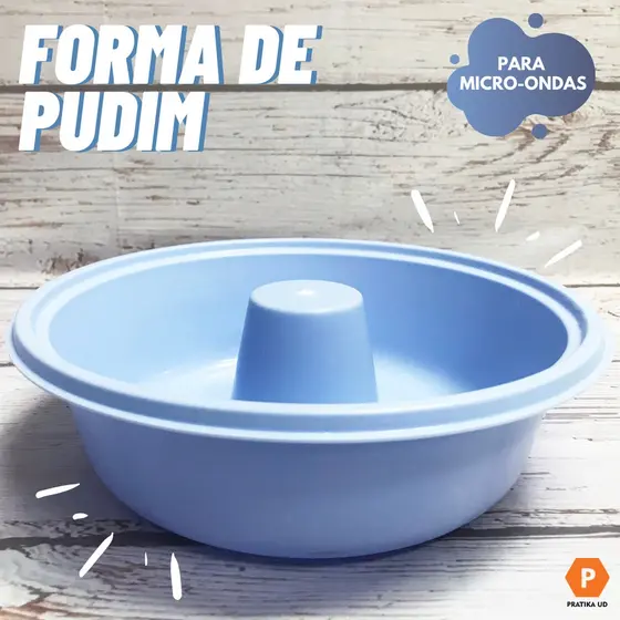Forma de Pudim de Microondas Top Resistente 23cm