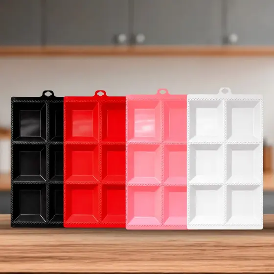 Forma Para Pastel Faz 6 Prático e Resistente Ideal para Massa Recheado Bpa Free