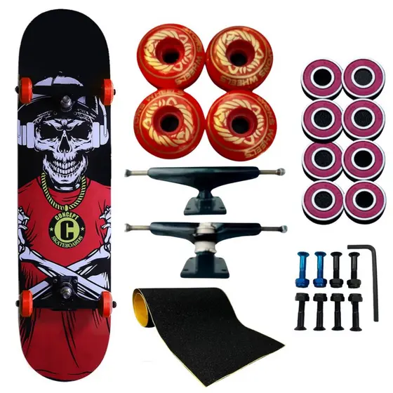 Skate montado Profissional 8.0 Concept - suporta até 130kg