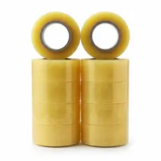 Kit 10 Fita Adesiva Transparente 500m Larga Para Embalar - Importada