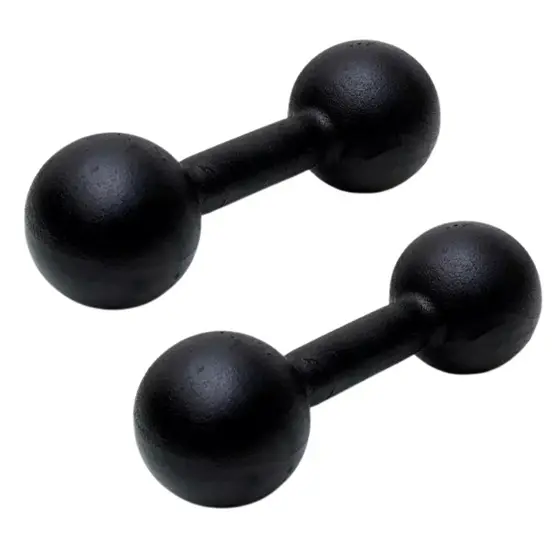 Halter 1kg a 5kg bola e sextavado Pintado Peso de Academia fitness Treino Kit 2 Unidades