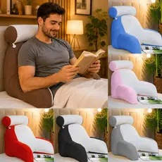 Almofada Ergonômica Multiuso Suporte Apoio Lombar Versátil Travesseiro Luxo para Cabeça e Lombar