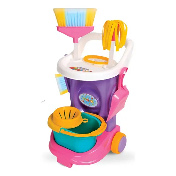 Carrinho De Limpeza Infantil Maral Cleaning Trolley 1080 Brinquedo Dia Das Crianças Presente