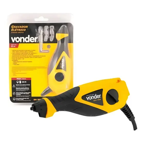 Gravador Elétrico Na Madeira Grv7000 Led Leve E Compacto 60 Hz Vonder Artesanato