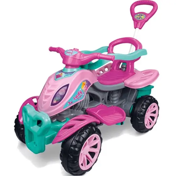 Carrinho De Passeio Infantil Quadriciclo Lady Star Maral Cor Rosa Dia Das Crianças Presente Oferta