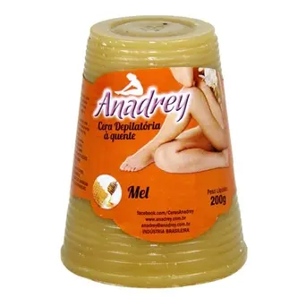 Cera Depilatória à Quente Anadrey Mel - 200g