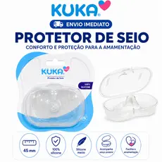 Protetor De Silicone Kuka Para Seios Mamilo Bico Seio Peito Amamentação Macio e Confortável Kuka